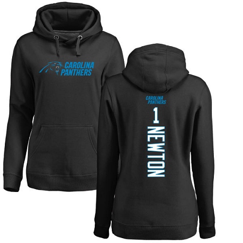 Carolina Panthers Black Women Cam Newton Backer NFL Football 1 Pullover Hoodie Sweatshirts